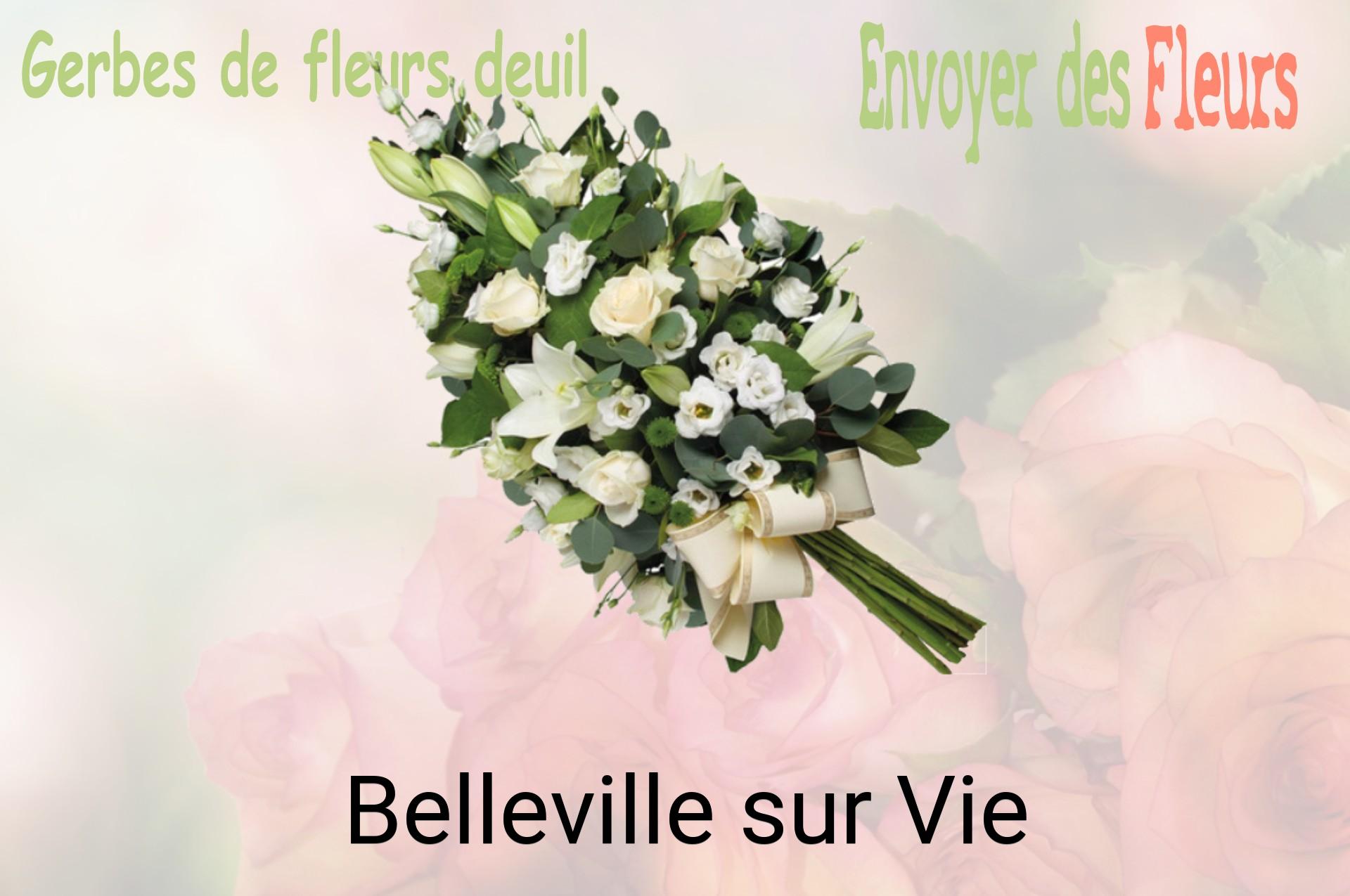 Gerbe de fleurs de deuil livrée à Belleville-sur-Vie